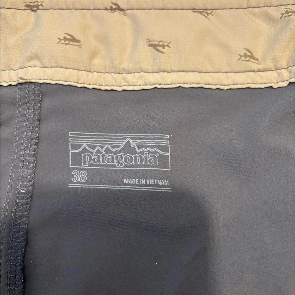 Patagonia Charcoal Swim Trunks, Size 38